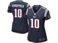 #10 Jimmy Garoppolo New England Patriots Home Jersey _ Nike Women's Navy Blue NFL Game