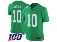 #10 Limited DeSean Jackson Green Football Men's Jersey Philadelphia Eagles Rush Vapor Untouchable 100th Season