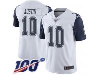 #10 Limited Tavon Austin White Football Men's Jersey Dallas Cowboys Rush Vapor Untouchable 100th Season