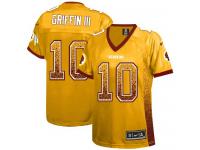 #10 Robert Griffin III Washington Redskins Jersey _ Nike Women's Gold Drift Fashion NFL Game