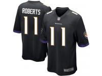 #11 Game Seth Roberts Black Football Alternate Men's Jersey Baltimore Ravens