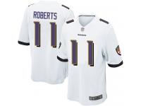 #11 Game Seth Roberts White Football Road Men's Jersey Baltimore Ravens