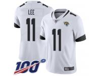 #11 Limited Marqise Lee White Football Road Men's Jersey Jacksonville Jaguars Vapor Untouchable 100th Season