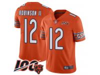 #12 Limited Allen Robinson Orange Football Alternate Youth Jersey Chicago Bears 100th Season
