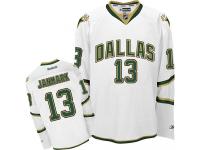 #13 Authentic Mattias Janmark White Reebok NHL Third Men's Jersey Dallas Stars
