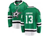#13 Breakaway Mattias Janmark Green NHL Home Men's Jersey Dallas Stars