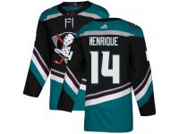 #14 Adidas Authentic Adam Henrique Youth Black Teal NHL Jersey - Alternate Anaheim Ducks