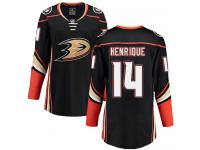 #14 Breakaway Adam Henrique Women's Black NHL Jersey - Home Anaheim Ducks