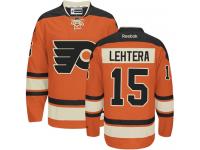 #15 Authentic Jori Lehtera Orange Reebok NHL New Third Men's Jersey Philadelphia Flyers