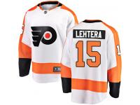 #15 Breakaway Jori Lehtera White NHL Away Men's Jersey Philadelphia Flyers