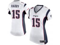 #15 Game N'Keal Harry White Football Road Women's Jersey New England Patriots