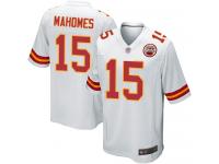 #15 Game Patrick Mahomes White Football Road Men's Jersey Kansas City Chiefs