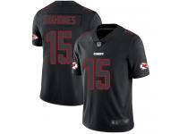 #15 Limited Patrick Mahomes Black Football Men's Jersey Kansas City Chiefs Rush Impact Vapor Untouchable