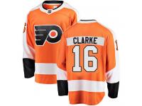 #16 Breakaway Bobby Clarke Orange NHL Home Men's Jersey Philadelphia Flyers