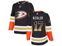 #17 Adidas Authentic Ryan Kesler Men's Black NHL Jersey - Anaheim Ducks Drift Fashion