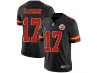 #17 Limited Mecole Hardman Black Football Men's Jersey Kansas City Chiefs Rush Vapor Untouchable