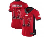 #17 Limited Mecole Hardman Red Football Women's Jersey Kansas City Chiefs Rush Drift Fashion