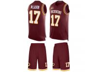 #17 Terry McLaurin Burgundy Red Football Men's Washington Redskins Tank Top Suit