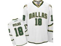 #18 Authentic Tyler Pitlick White Reebok NHL Third Men's Jersey Dallas Stars