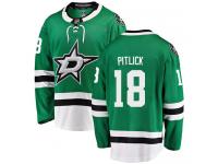 #18 Breakaway Tyler Pitlick Green NHL Home Men's Jersey Dallas Stars
