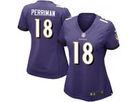 #18 Breshad Perriman Baltimore Ravens Home Jersey _ Nike Women's Purple NFL Game