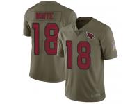 #18 Limited Kevin White Olive Football Men's Jersey Arizona Cardinals 2017 Salute to Service