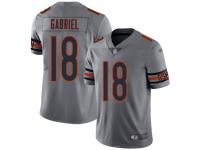 #18 Limited Taylor Gabriel Silver Football Men's Jersey Chicago Bears Inverted Legend Vapor Rush