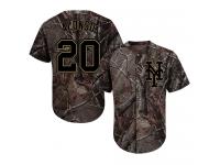 #20 Authentic Pete Alonso Men's Camo Baseball Jersey - New York Mets Realtree Collection Flex Base