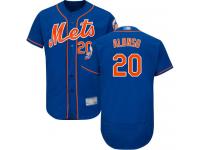 #20 Authentic Pete Alonso Men's Royal Blue Baseball Jersey - Alternate New York Mets Flex Base