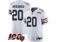 #20 Limited Prince Amukamara White Football Youth Jersey Chicago Bears 100th Season