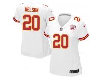 #20 Steven Nelson Kansas City Chiefs Road Jersey _ Nike Women's White NFL Game