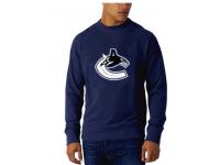 2015 NHL Vancouver Canucks Men Long Sleeve Dark Blue T-Shirt