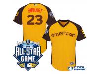 2016 MLB All-Star American Boston Red Sox #23 Blake Swihart Gold Run Derby Cool Base Jersey