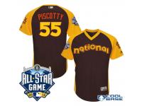 2016 MLB All-Star National St. Louis Cardinals #55 Stephen Piscotty Brown Run Derby Cool Base Jersey