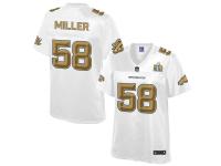 2016 NFL Denver Broncos (OLB) #58 Von Miller Women Game Pro Line Super Bowl 50 Fashion Jerseys