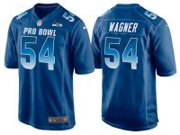 2018 PRO BOWL NFC SEATTLE SEAHAWKS #54 BOBBY WAGNER ROYAL GAME JERSEY