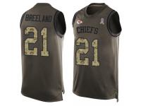 #21 Bashaud Breeland Green Football Men's Jersey Kansas City Chiefs Salute to Service Tank Top