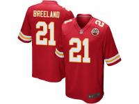 #21 Game Bashaud Breeland Red Football Home Men's Jersey Kansas City Chiefs