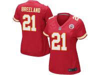 #21 Game Bashaud Breeland Red Football Home Women's Jersey Kansas City Chiefs