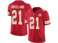 #21 Limited Bashaud Breeland Red Football Home Men's Jersey Kansas City Chiefs Vapor Untouchable