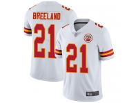 #21 Limited Bashaud Breeland White Football Road Men's Jersey Kansas City Chiefs Vapor Untouchable