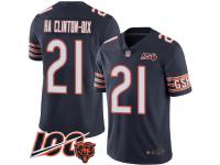 #21 Limited Ha Ha Clinton-Dix Navy Blue Football Home Youth Jersey Chicago Bears 100th Season