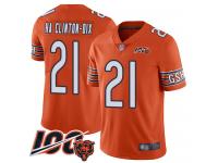 #21 Limited Ha Ha Clinton-Dix Orange Football Alternate Men's Jersey Chicago Bears 100th Season