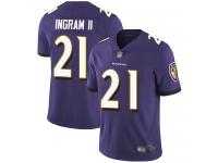 #21 Limited Mark Ingram II Purple Football Home Men's Jersey Baltimore Ravens Vapor Untouchable