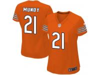 #21 Ryan Mundy Chicago Bears Alternate Jersey _ Nike Women's Orange NFL Game