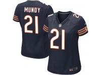 #21 Ryan Mundy Chicago Bears Home Jersey _ Nike Women's Navy Blue NFL Game
