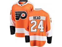 #24 Breakaway Matt Read Orange NHL Home Men's Jersey Philadelphia Flyers