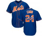 #24 Robinson Cano Royal Blue Baseball Men's Jersey New York Mets Team Logo Fashion Cool Base