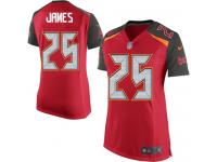 #25 Mike James Tampa Bay Buccaneers Home Jersey _ Nike Women's Red NFL Game
