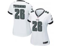 #26 Walter Thurmond Philadelphia Eagles Road Jersey _ Nike Women's White NFL Game